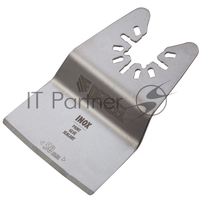 Насадка-шабер для МФИ, Inox, для снятия краски, ширина 50 мм, ступенчатая// Denzel