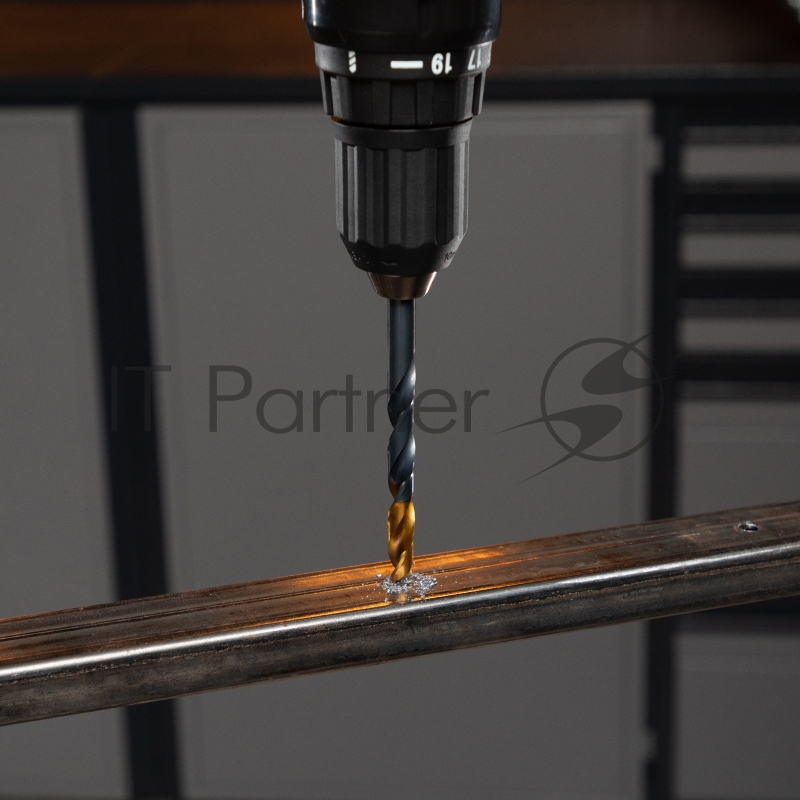 Набор сверл по металлу, 1-10 мм, HSS-Tin, Golden Tip, 10 шт// Denzel