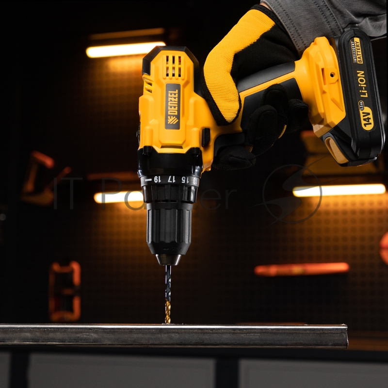 Набор сверл по металлу, 1-10 мм, HSS-Tin, Golden Tip, 10 шт// Denzel