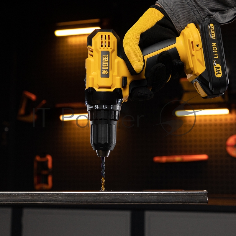 Набор сверл по металлу, 1-10 мм, HSS-Tin, Golden Tip, 19 шт// Denzel