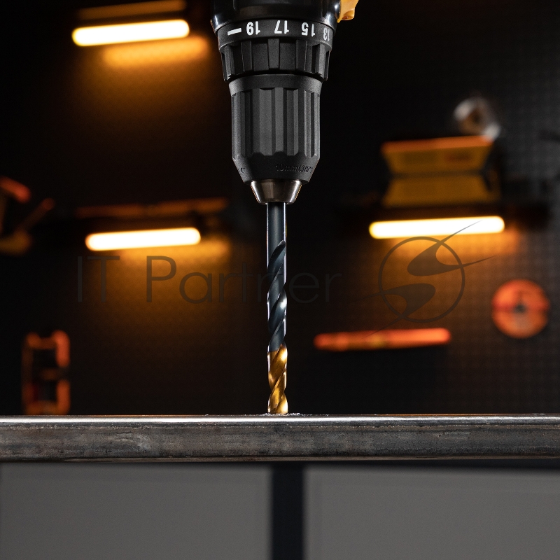 Набор сверл по металлу, 1-10 мм, HSS-Tin, Golden Tip, 19 шт// Denzel