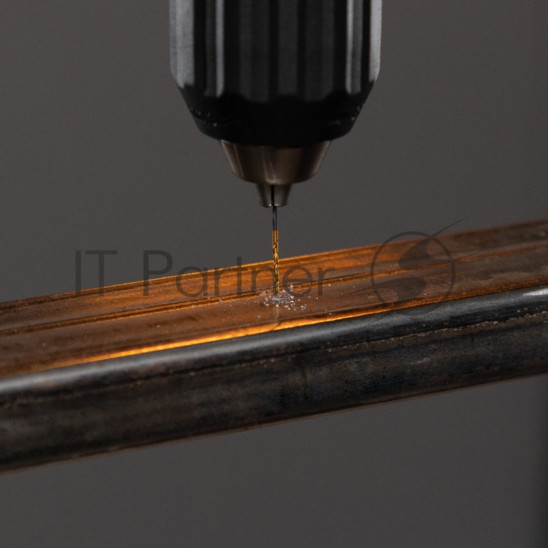 Набор сверл по металлу, 1-10 мм, HSS-Tin, Golden Tip, 19 шт// Denzel