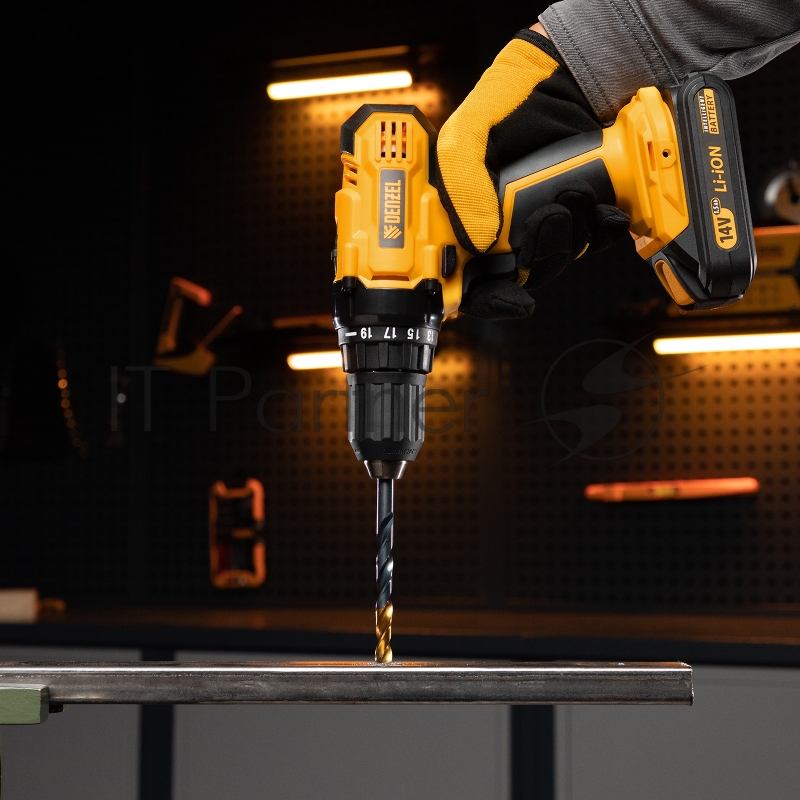 Набор сверл по металлу, 1-13 мм, HSS-Tin, Golden Tip, 25 шт// Denzel