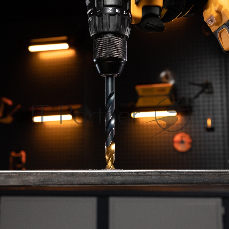 Набор сверл по металлу, 1-13 мм, HSS-Tin, Golden Tip, 25 шт// Denzel