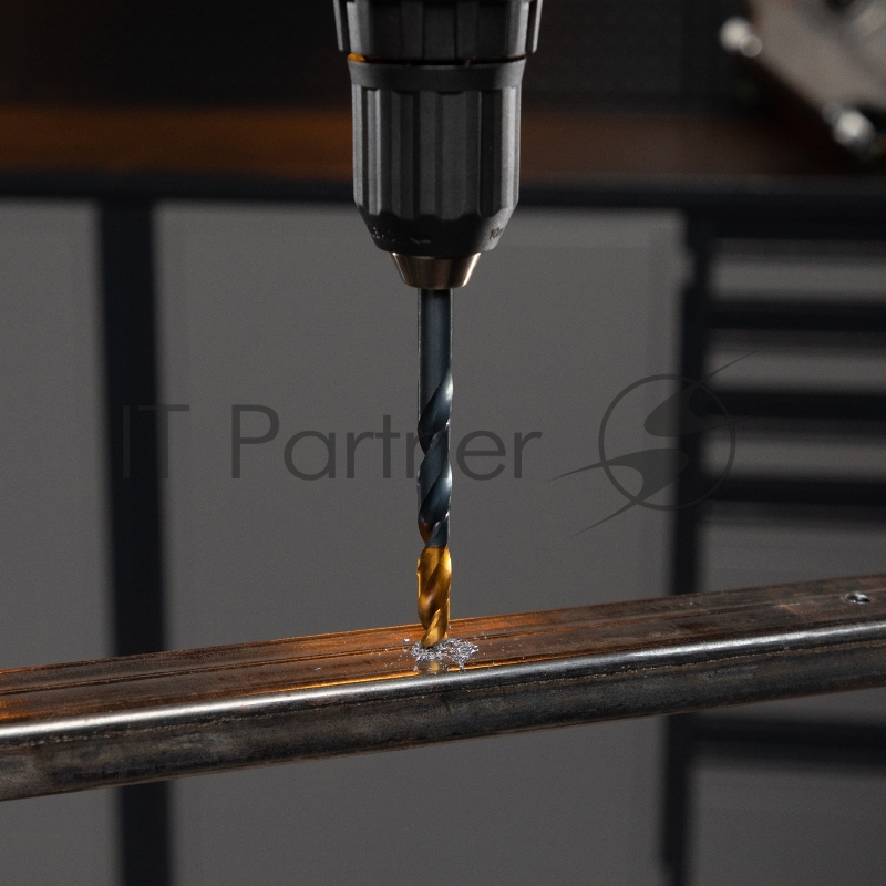 Набор сверл по металлу, 2-3-4-5-6-8 мм, HSS-Tin, Golden Tip, 6 шт// Denzel