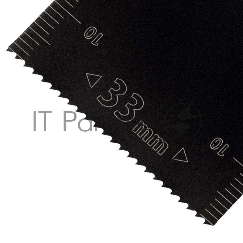 Насадка для МФИ режущая пазовая прямая, BiM, по металлу и дереву, 33 x 1,4 мм, мелкий зуб// Denzel