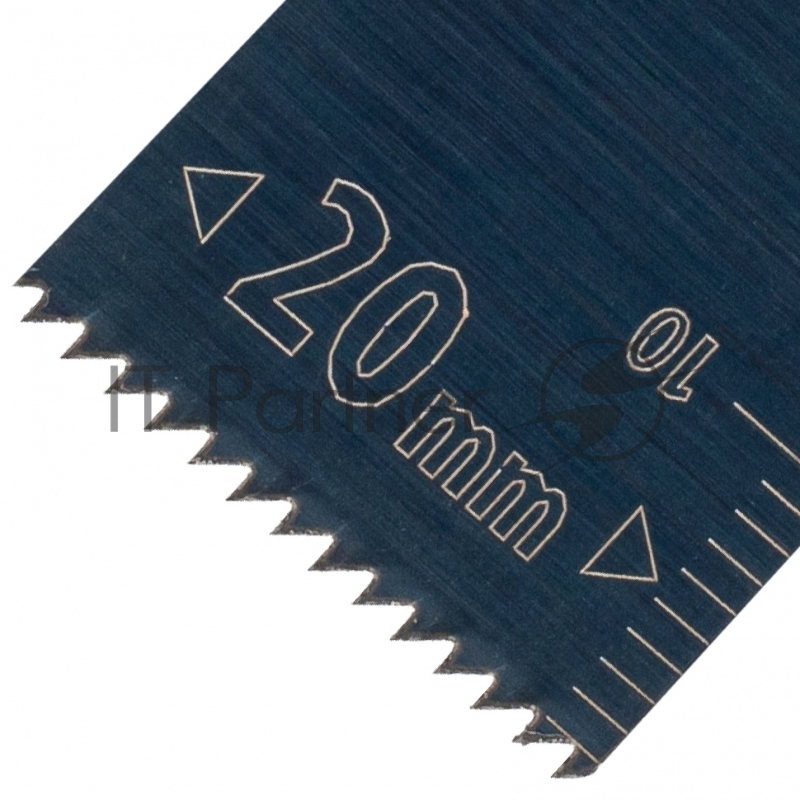 Насадка для МФИ режущая пазовая прямая, HCS, по дереву, 20 х 1,4 мм, мелкий зуб// Denzel