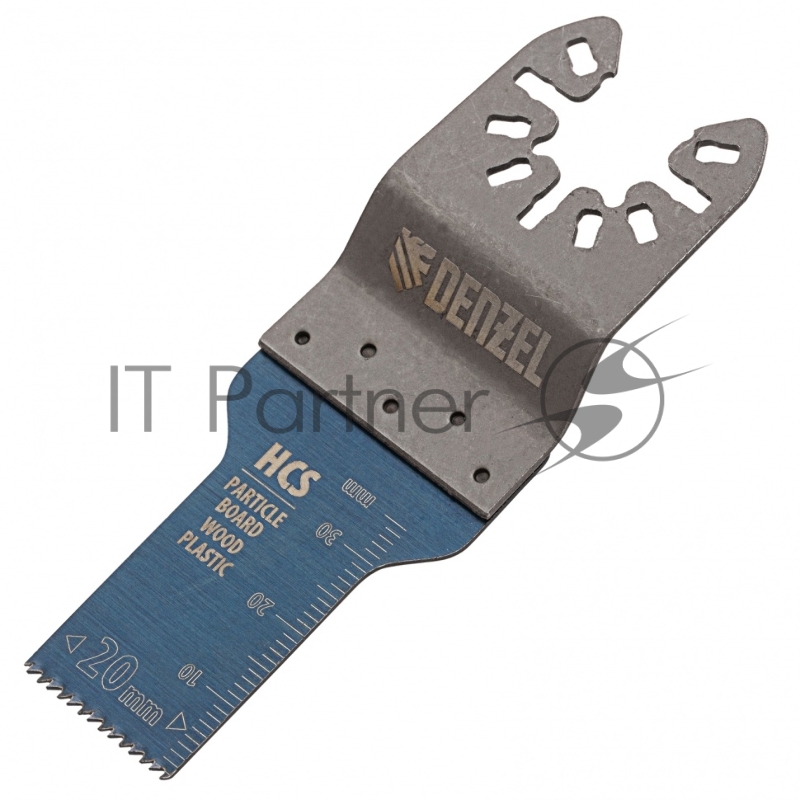 Насадка для МФИ режущая пазовая прямая, HCS, по дереву, 20 х 1,4 мм, мелкий зуб// Denzel
