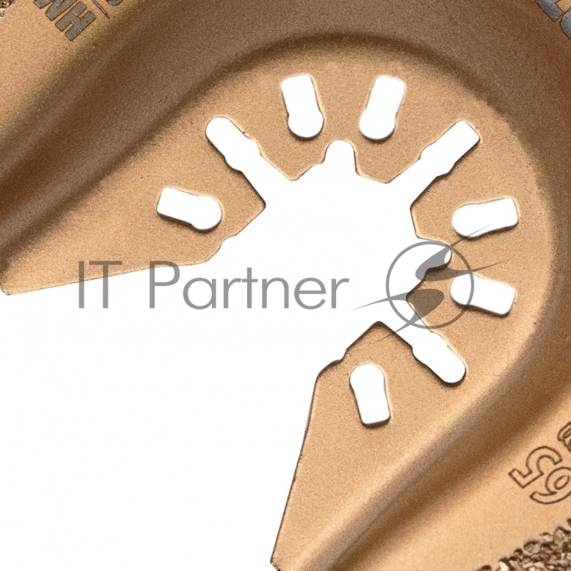 Насадка для МФИ режущая полукруг., HM, по плитке и дереву, 65 мм // Denzel