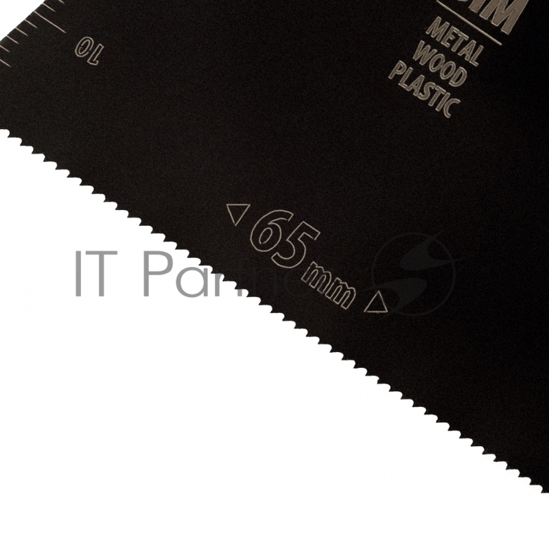 Насадка для МФИ режущая прямая, BiM, по металлу и дереву, 65 x 1,2 мм, мелкий зуб// Denzel