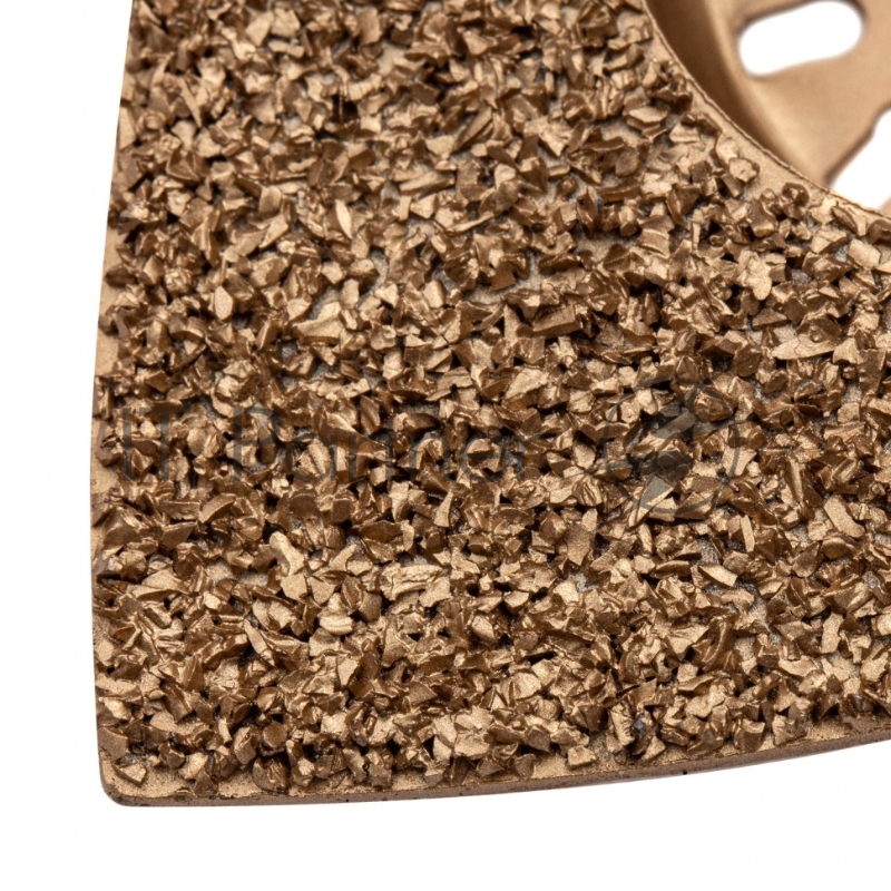 Насадка для МФИ шлифовальная дельтовидная, HM, по плитке и дереву, 78 мм // Denzel