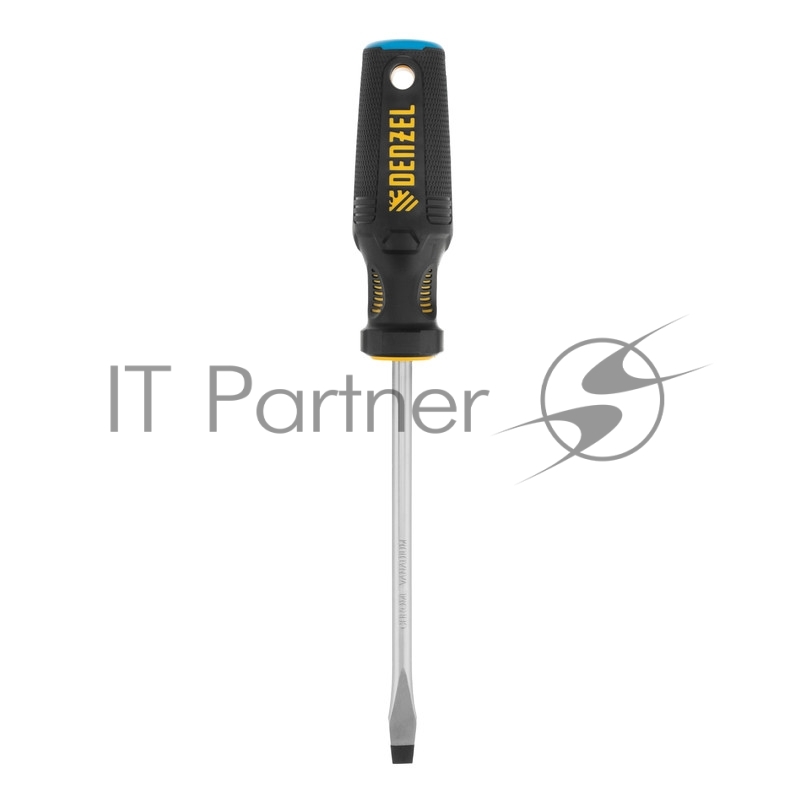 Отвертка SL8x150 мм, CrV, трехкомпонентная рукоятка// Denzel