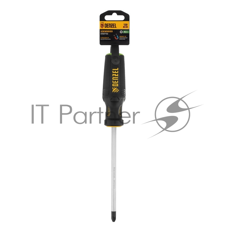 Отвертка PZ3x150 мм, CrV, трехкомпонентная рукоятка// Denzel