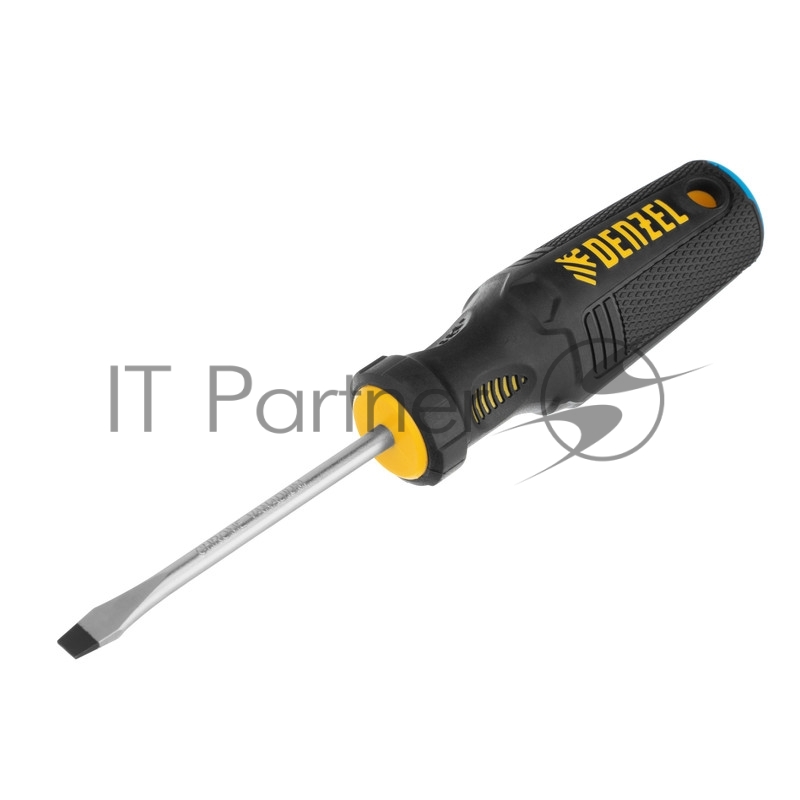 Отвертка SL5x75 мм, CrV, трехкомпонентная рукоятка// Denzel
