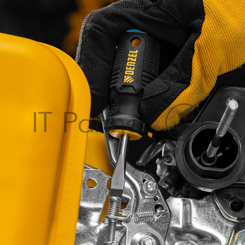 Отвертка SL6x38 мм, CrV, трехкомпонентная рукоятка// Denzel