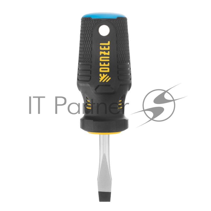 Отвертка SL6x38 мм, CrV, трехкомпонентная рукоятка// Denzel