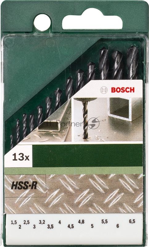 Набор сверл Bosch HSS-R (2609255031) по металлу (13пред.) для шуруповертов/дрелей