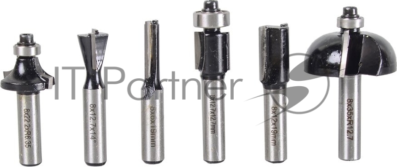 Набор фрез по дереву 6шт.(хвостовик 8мм)