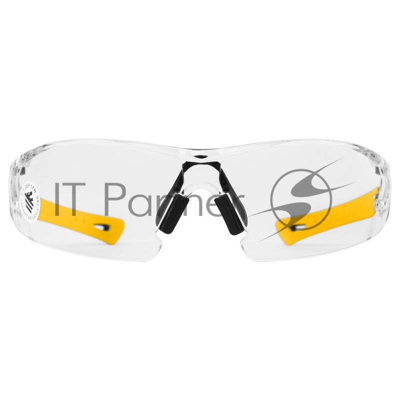 Очки защитные открытые, поликарбонатные, прозрачная линза, 2х комп.дужки// Denzel