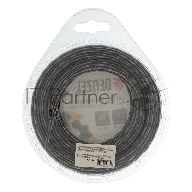 Леска для триммера двухкомпонентная квадрат 3,0мм 15 м EXTRA CORD// Denzel