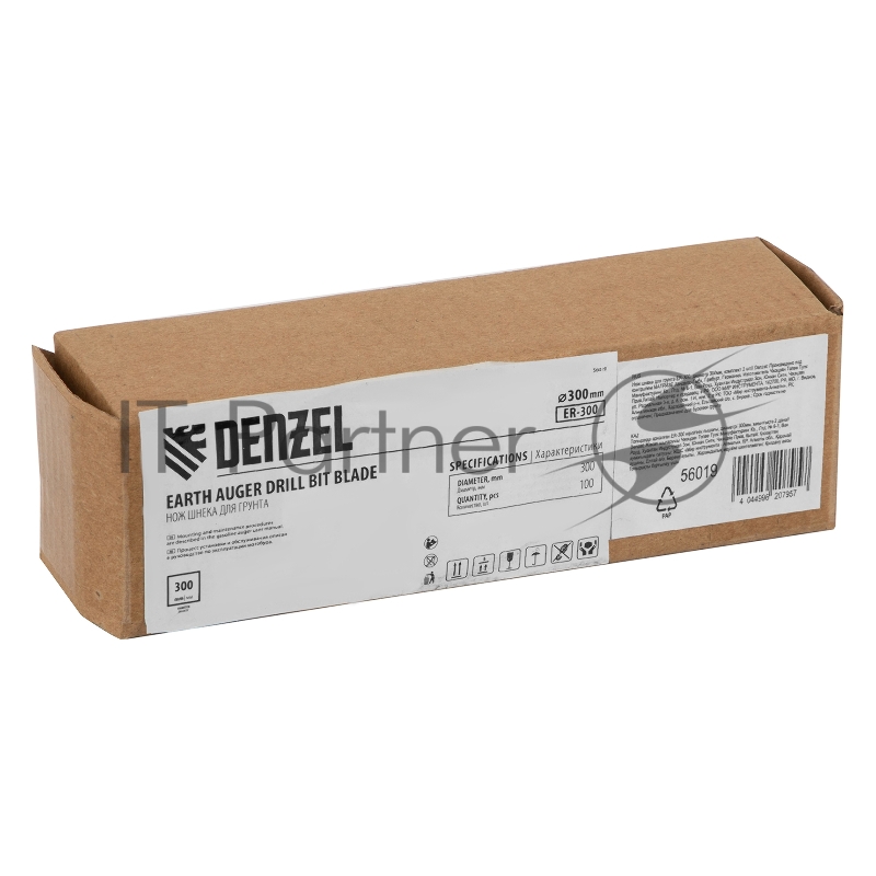 Нож шнека для грунта ER-300, диаметр 300мм, комплект 2 шт// Denzel