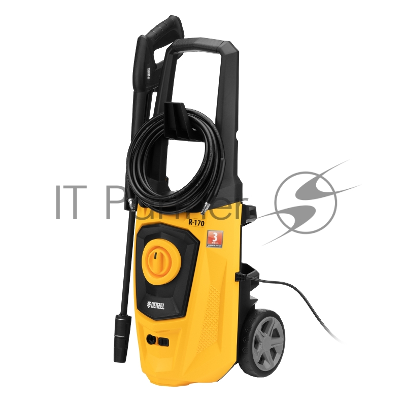 Моечная машина высокого давления R-170, 2000 Вт, 170 бар, 360 л/ч, колесная// Denzel