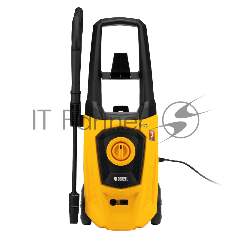 Моечная машина высокого давления R-170, 2000 Вт, 170 бар, 360 л/ч, колесная// Denzel
