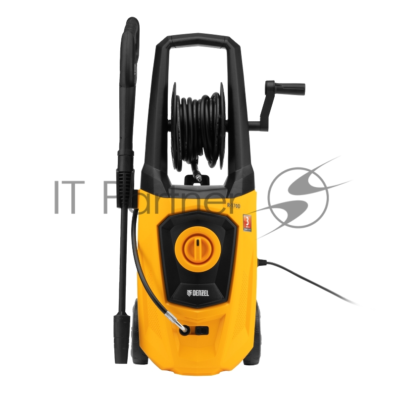Моечная машина высокого давления R-170D, 2000 Вт, 170 бар, 360 л/ч, с барабаном// Denzel