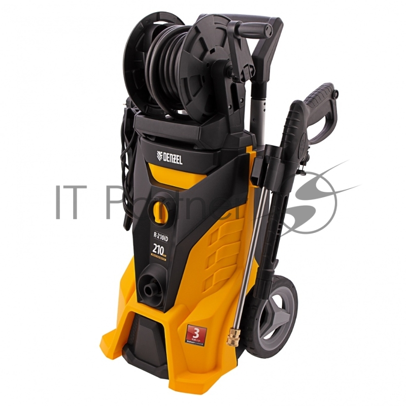Моечная машина высокого давления R-210iD, 2600 Вт, 210 бар, 8,0 л/мин, асинх. двиг., бараб.// Denzel