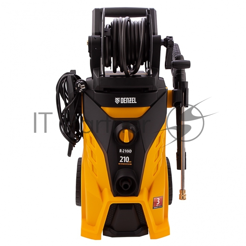 Моечная машина высокого давления R-210iD, 2600 Вт, 210 бар, 8,0 л/мин, асинх. двиг., бараб.// Denzel