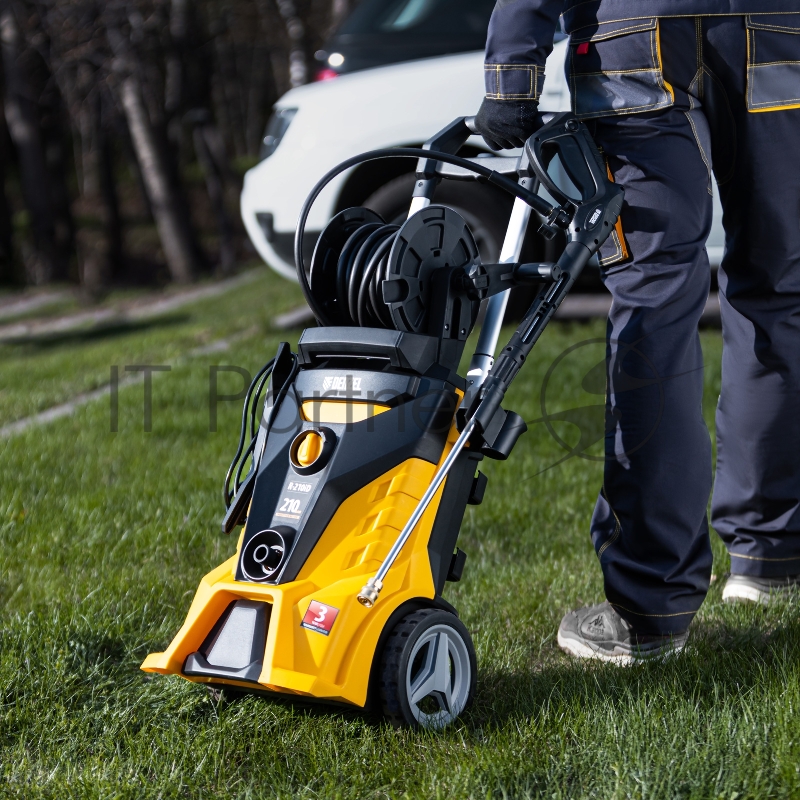 Моечная машина высокого давления R-210iD, 2600 Вт, 210 бар, 8,0 л/мин, асинх. двиг., бараб.// Denzel