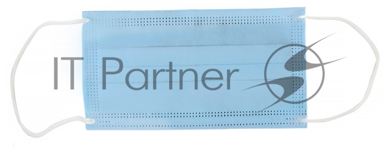 Маска гигиеническая однораз. 3-слой. на резинке голубой (упак.:10шт) (6711052)