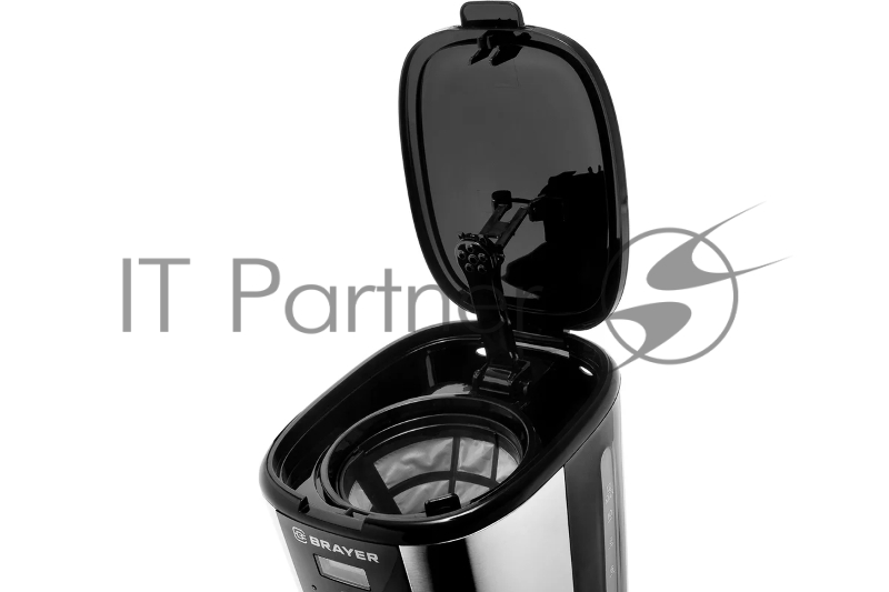 Кофеварка BRAYER BR1122 900 Вт, 1,5 л, таймер, LCD-дисп,противокап сист.