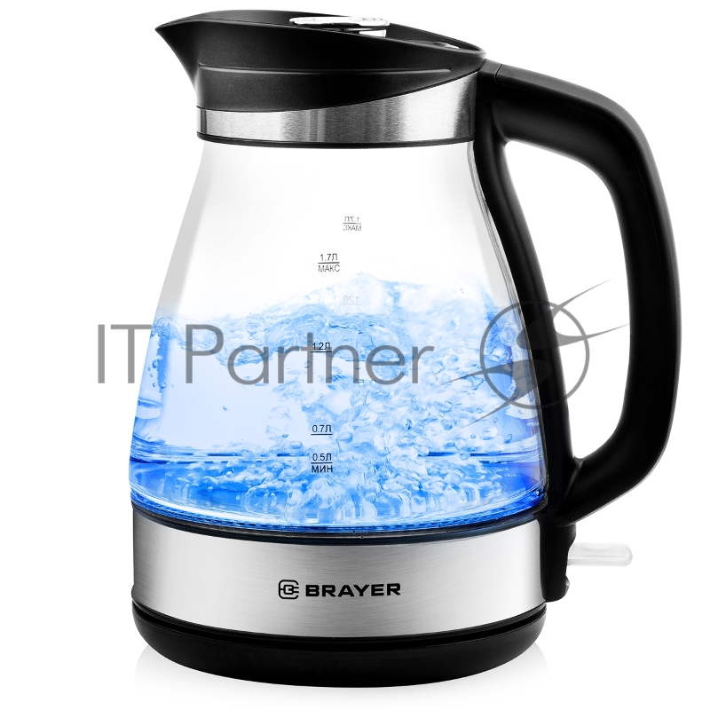 Чайник BRAYER BR1048, 2200 Вт, 1,7 л