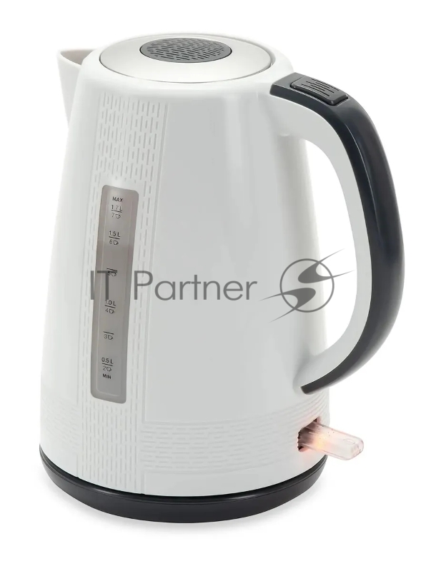 Чайник электрический Hyundai HYK-P3025 1.7л. 2200Вт белый/серый (корпус: пластик)