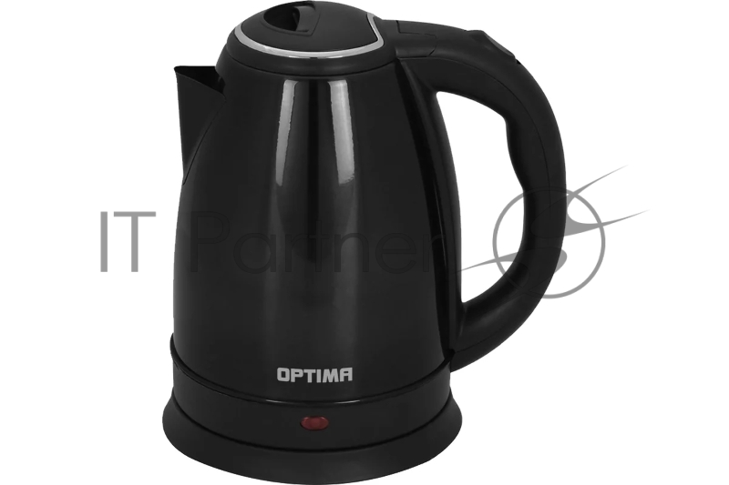 Чайник электрический OPTIMA EK-1808SS 1,8л, нержавейка, черный