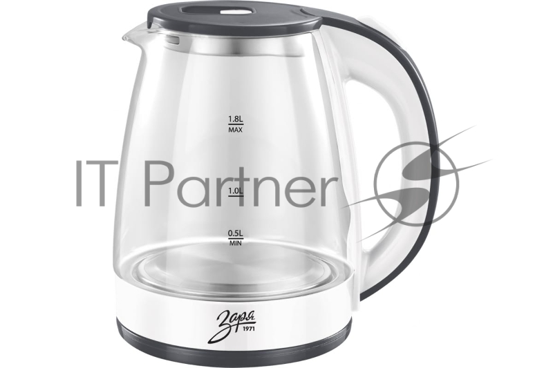 Чайник электрический Заря 258-05 1,8л, стекло (12)