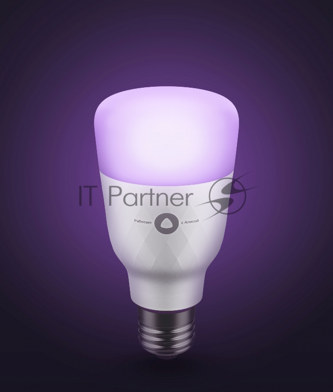Умная лампа Yandex YNDX-00018 цветная E27 8Вт 900lm Wi-Fi (упак.:1шт) (YNDX-00018)
