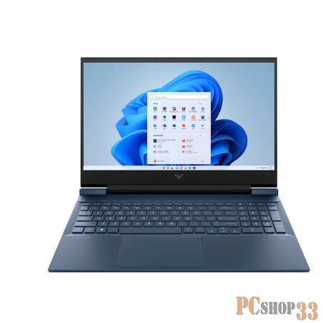 Ноутбук/ HP VICTUS 16-d0003ur 16.1(1920x1080 IPS)/Intel Core i5 11400H(2.7Ghz)/8192Mb/512PCISS RTX 3060(6144Mb)/Cam/BT/WiFi/70WHr 1y/Performance Blue/Win11Home + RU kbd