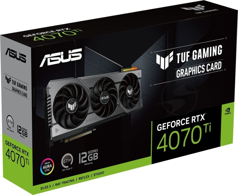 Видеокарта ASUS GeForce TUF-RTX4070TI-12G-GAMING /RTX4070TI,HDMI*2,DP*3,12G,D6X