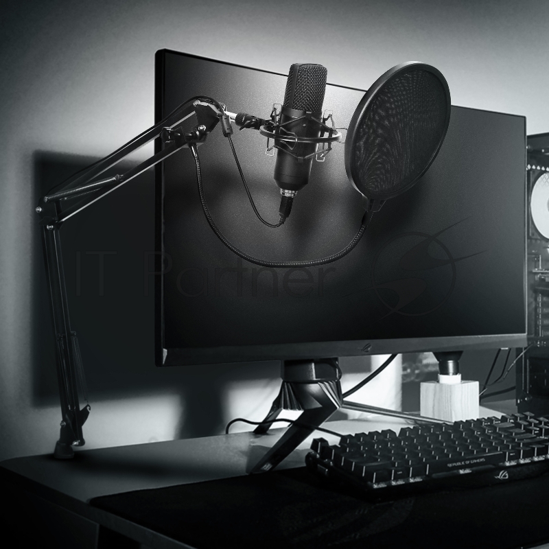 Микрофон проводной SunWind SW-SM400G 1.5м черный