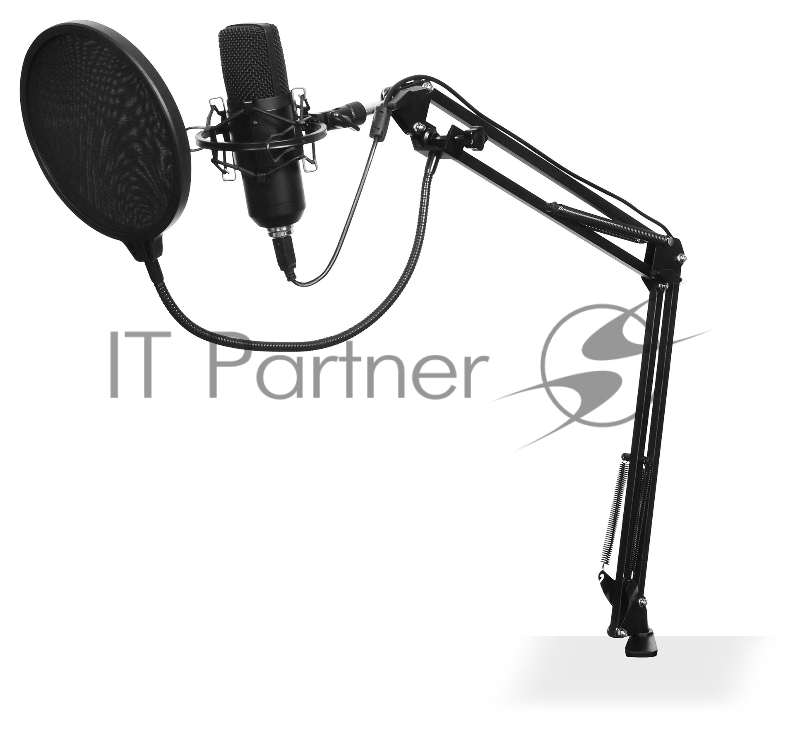 Микрофон проводной SunWind SW-SM400G 1.5м черный