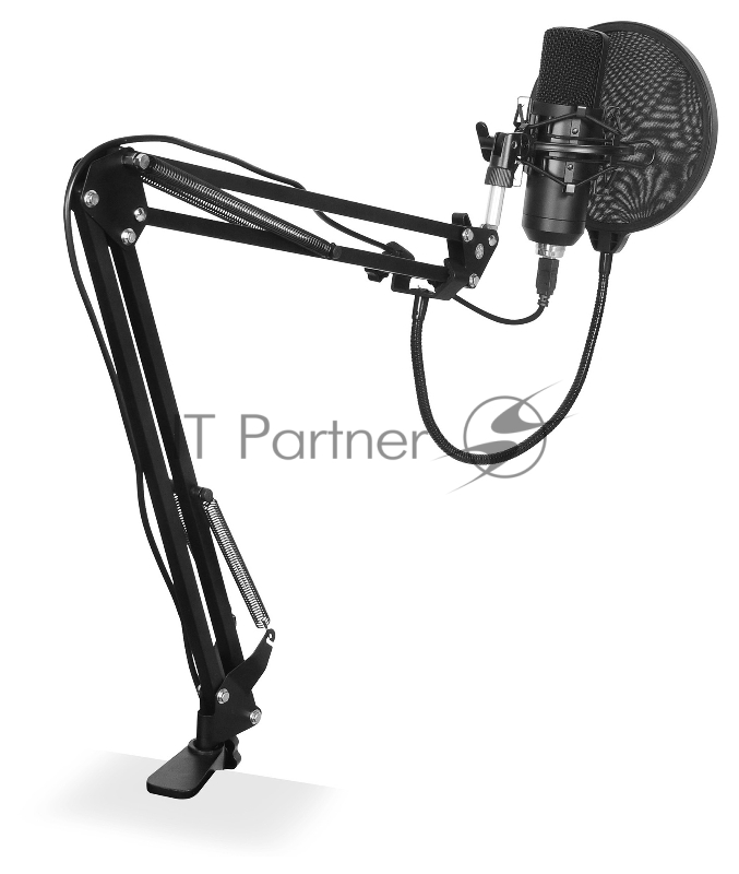 Микрофон проводной SunWind SW-SM400G 1.5м черный