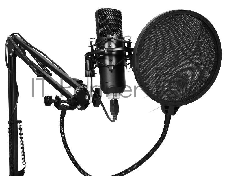Микрофон проводной SunWind SW-SM400G 1.5м черный