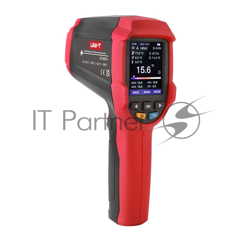 Инфракрасный термометр UT305A+ , -32C ~ 1850C, USB