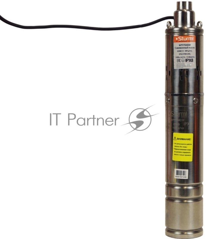 Насос STURM! WP9704DW скважинный винтовой sturm 370Вт диам 90мм