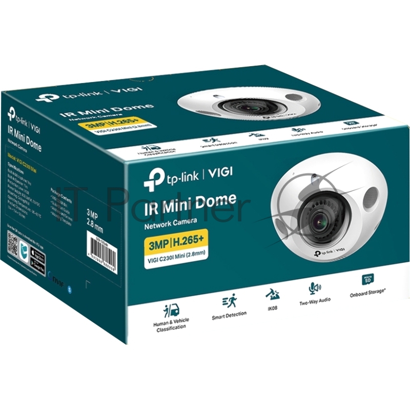 Компактная купольная IP-камера VIGI C230I Mini(2.8mm) 3 Мп