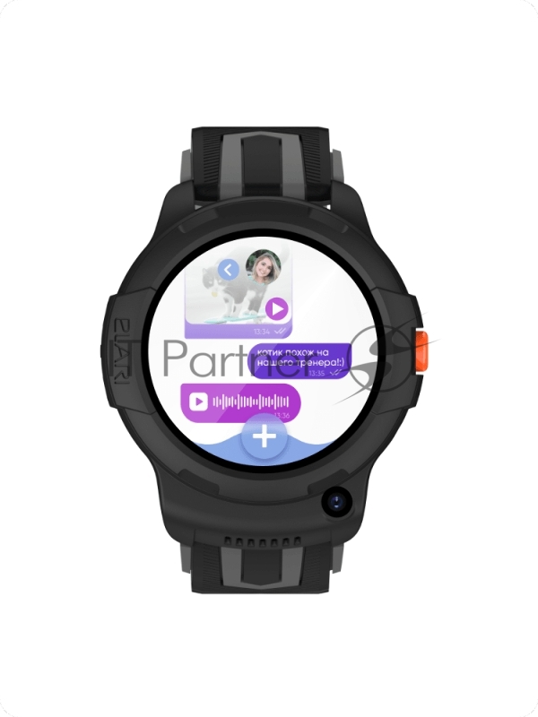 Детские умные часы телефон Elari Kidphone 4G Wink черный