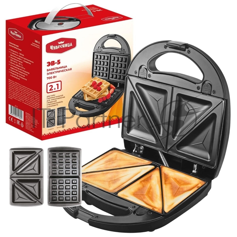 Вафельница Чудесница ЭВ-5 Черный