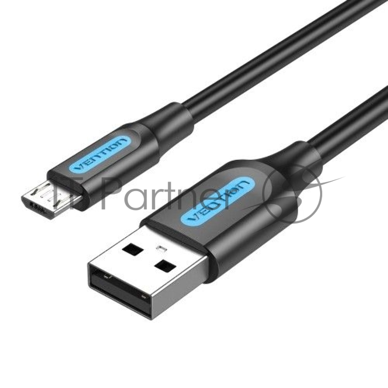 Кабель Vention USB 2.0 AM/micro B 5pin - 2м Черный